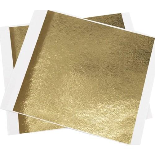 14cm Antique Gold Leaf Sheets Gold Foil Paper in Painting Arts and Crafts Furniture Nail Decoration