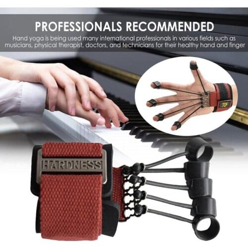 2021 New Hand Finger Expander Resistance Bands Trainer Finger Gripper Exerciser Fitness Finger Force Grip Device Hand Training