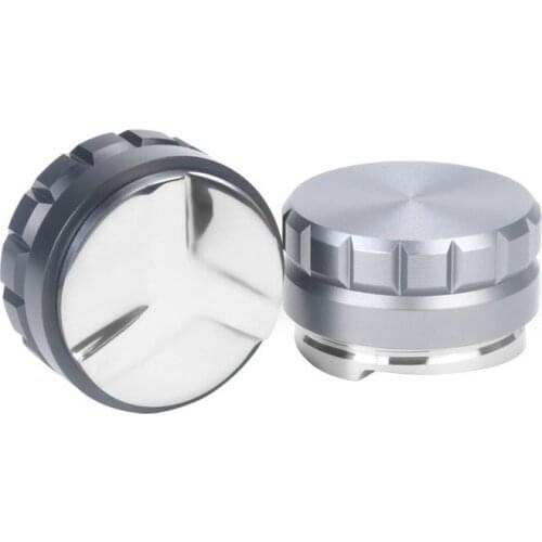 58mm Adjustable 304 Stainless Steel Coffee Espresso Tamper Macaron Convex 3 Angled Slopes Base Distribution Tools