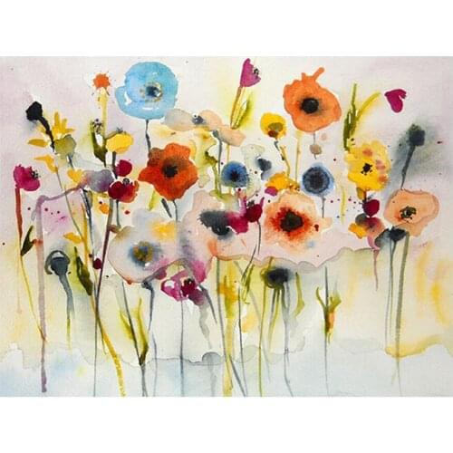 New Full Square /Round 5D DIY Diamond Painting Abstract flower 3D Embroidery Cross Stitch picture of Rhinestone Home Decor TY315