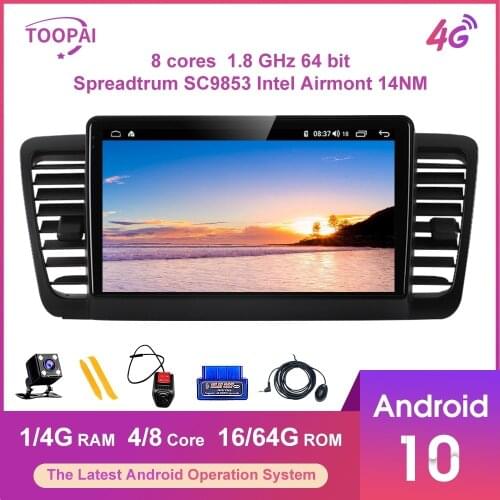TOOPAI Android 10 For Subaru Legacy Outback 9.66" Auto Radio GPS Navigation Car Multimedia Player Audio Intelligent Head Unit