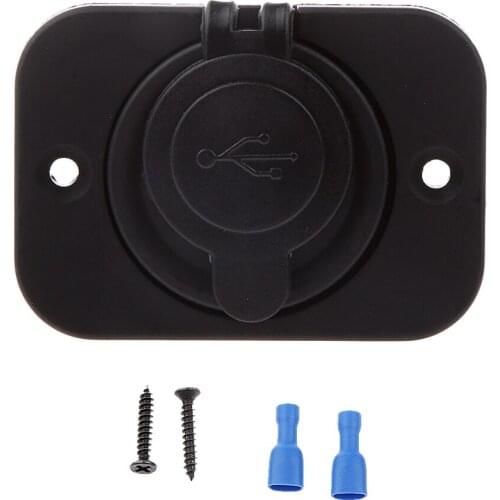 Car Motorcycle 2 Port USB 2.1A & 1A Power Outlet Plug Socket Charger Kit