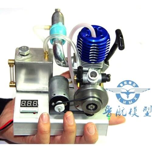 Blue head gasoline methanol engine, micro internal combustion engine, voltage and current: 12v 1000 mAh