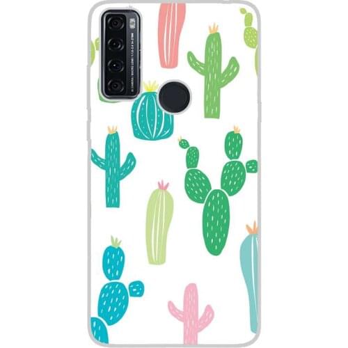 Compatible with TCL-20-SE-4G silicone gel tpu case cover case custom drawing design anti-shock flowers 005 case