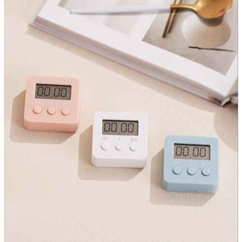 Digital Screen Kitchen Timer Display Digits Clocks Square Cooking Count Up Alarm Time Countdown Reminder Stopwatch Counter