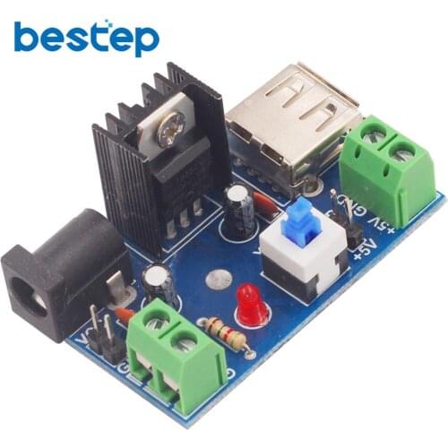 DC-DC 7-15V 9V 12V to 5V12V24V 2A L7805 L7812 L7824 Buck Converter Step-down Power Supply Module