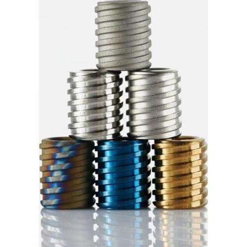 EDC 2 pieces/lot Titanium Alloy Knife Beads A Pendant Paracord Outdoor DIY Decorations Camping Gear EDC Tools