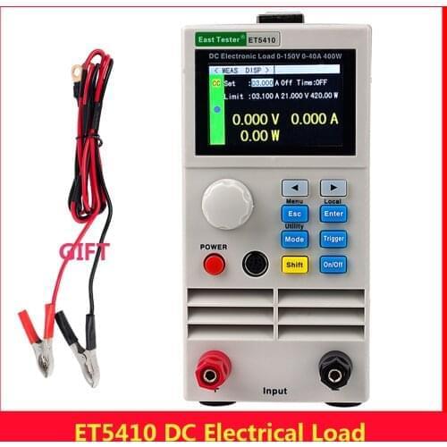 ET5410 ET5411 ET5420 Electrical Load Professional Programmable Digital DC Load Battery Tester Load Meter 150V 40A/15A 400W