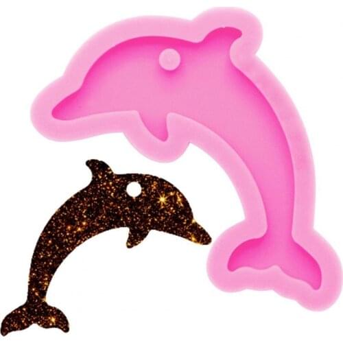 Dolphin Mold Eco-friendly Easy to Demold Silicone DIY Drop Glue Soap Mold for Home
