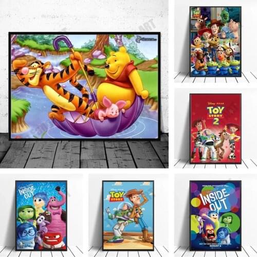 Cartoon Toy Story Movie Poster Disney Anime Posters Canvas Painting and Print Wall Art for Room Decoration Picture Home Decor