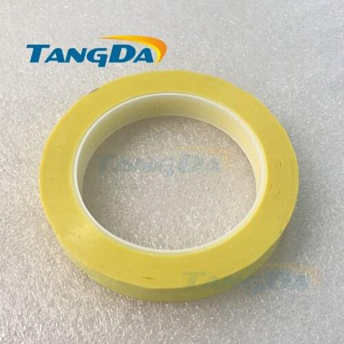 15mm*70M ,70meter Yellow PET High Temperature Withstand Insulate Anti-Flame Adhesive Mylar Tape for Transformer Coil Wrap A