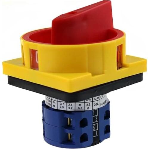 LW26-20/2GS C04-2 690V 20A OFF-ON 2 position 4 Poles 8 terminals Padlock Rotary Cam Switch main switch