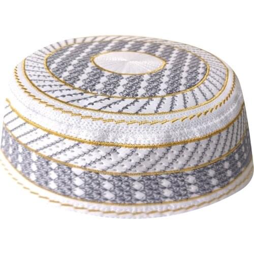Moslim Yarmulke Islam Men Caps Musulman Prayer Hats Yarmulke Veludo Bonnet Kippah Yarmulke Muslim Hat Cap Müslüman Kippa Juif