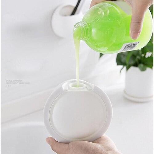 350ml Shower Shampoo Lotion Wall Mount Refillable Liquid Soap Dispenser Bottle