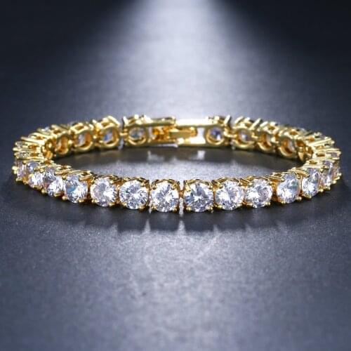 EMMAYA Charming Round Crystal Bracelet Hand-set Micro Inlay Craft AAA+ CZ Wedding Bracelet Bijouterie For Women