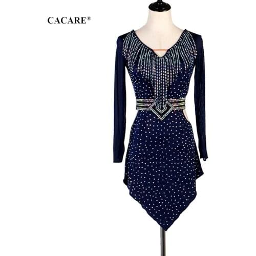 CACARE Fringed Dress Latin Dance Dress Women Latin Dance Competition Dresses Salsa Costumes Ballroom Tango Customize D0668