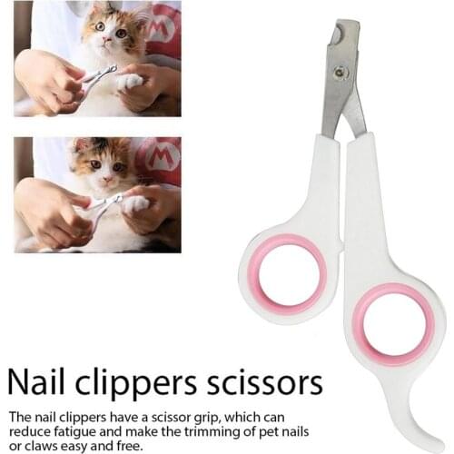 Professional Pet Nail Clipper Stainless Steel Dog Cat Nail Trimmer Labor-Saving Nail Clipper Convenient Dog Grooming Supplies