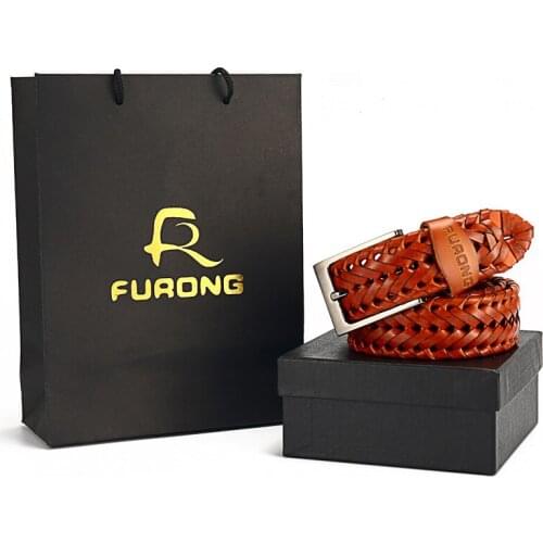 Male Fashion Pin Buckle Belt with Luxury Package Men/Women Strap Belts Weaven Handmade Genuine Leather Men Belt Designer Belts