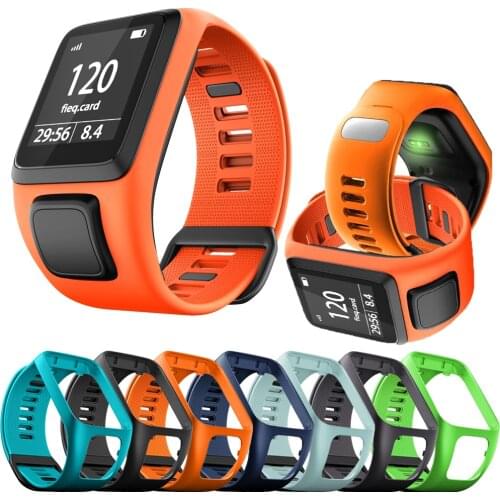 Replacement Silicone Wrist Band Strap For TomTom Runner 2 3 Spark 3 Adventurer Golfer 2 Spark Cardio GPS Sport Smart watch Band