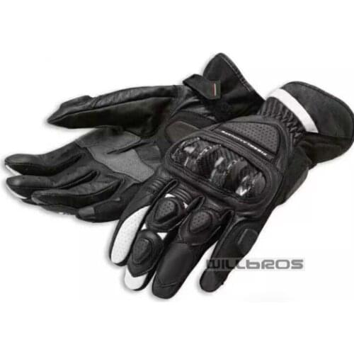 Sport 2 C2 Motorcycle Leather Gloves Motocross MTB BMX Bike Offroad Street Moto Black Gloves Mens