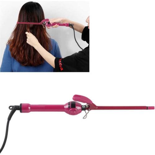 Professional Accessories Hairdresser 9MM Ultrafine Curling Iron Temperature LCD Display Hair Curler Anti-scalding Styling Tool