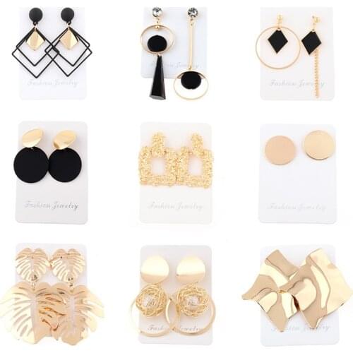 Bohemian Women Earrings 2021 Trend Hoop Earring Set Pack Ohrringe Pendientes Mujer Largos Oorbellen Bijoux Long Aretes