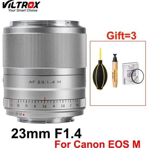 Viltrox 23mm F1.4 Prime Lens APS-C Auto Focus Canon EF-M mount for Canon EOS M Cameras M5 M6 Mark II M200 M50 M10