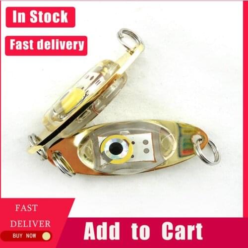 Waterproof LED Mini ABS Fishing Bait Light Squid Flash Lamp LED Fishing Squid Fish Lure Light Deep Drop Underwater Eye Shape