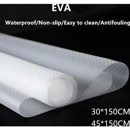 High Quality Waterproof Oilproof Shelf Cover Mat Drawer Liner Cabinet Non Slip Table Adhesive For Kitchen Cupboard Refrigerator