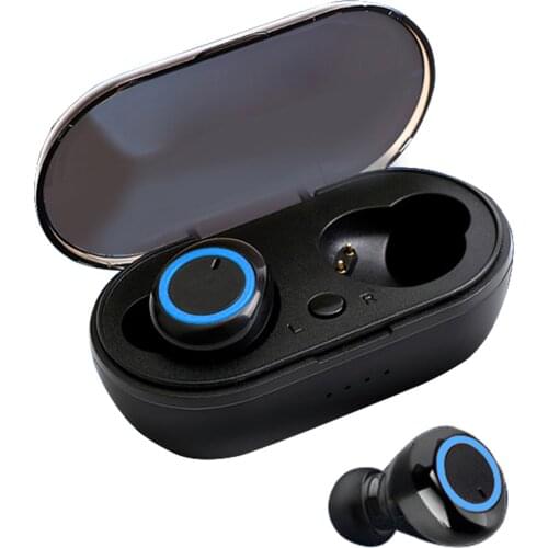 Y50 BT5.0 True Wireless Headphones Sport Headset Touch Control Mini Earbuds In-ear Earphones with Microphone Charging Case