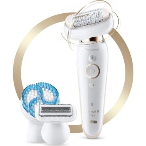 Braun Silképil 9 9010 Flex Women Flexible Free Anti-Slip Deep Body Brush, Head Pressure Control Painless Hair Removal Shaver