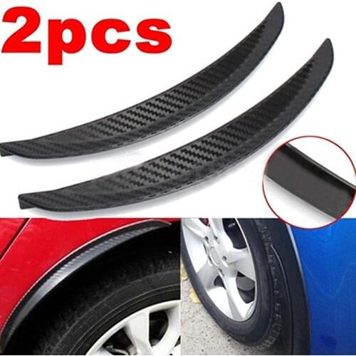 1 Pair of Universal 24.5 Cm Soft PVC Fender Horn Arch Wheel Eyebrow Guard Kit, Suitable For Car, SUV, Truck