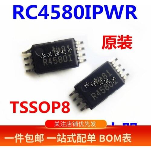 100% New&original RC4580IPWR RC4580IPW TSSOP-8 IC- R4580I In Stock