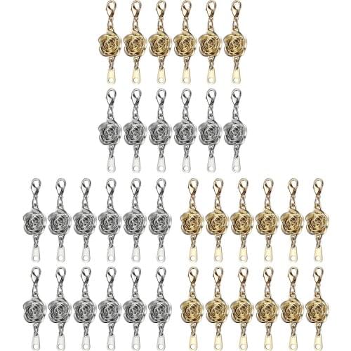12set Magnetic Lobster Clasp Connector for DIY Jewelry Making Gold Silver Color Necklace Bracelet Chain Closure