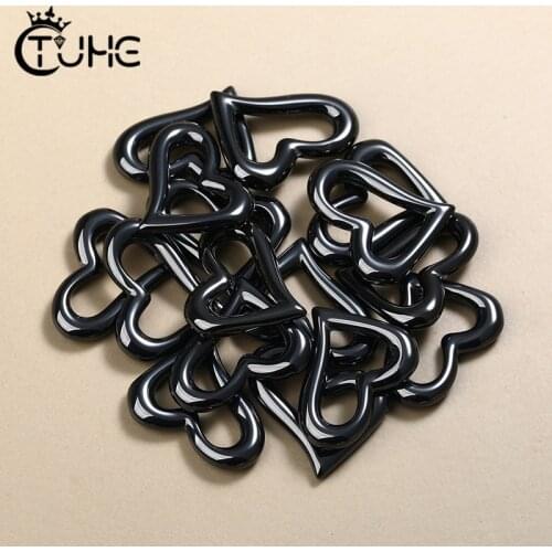 20pcs/Lot Unique Heart Real Ceramic Accessories Jewelry Making DIY Necklace Earrings Bracelet Accessory Top Quality Never Fade