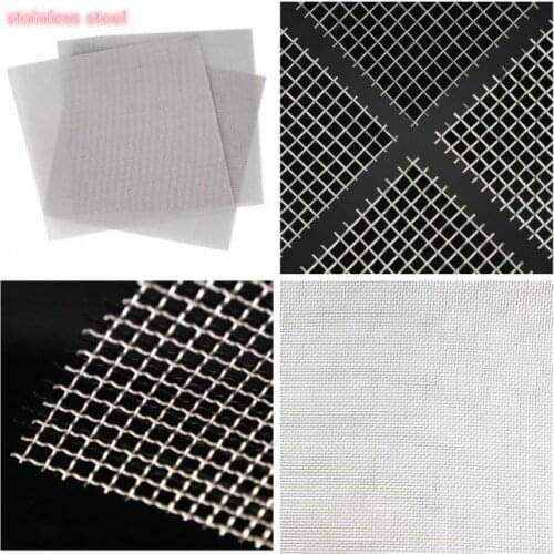3PCS/50 mesh stainless steel wire mesh Woven Wire Sheet Screening Filter Home Kitchen Strainers 10x10cm