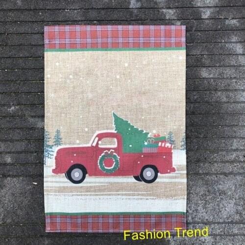 30pcs/lot good quality hot selling Christmas garden flag monogram personalize outdoor decoration yard flags