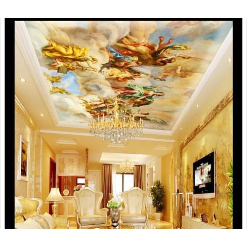 3d photo wallpaper 3d ceiling wallpaper murals Luxury zenith adornment ceiling painting mural wall paper home decoration
