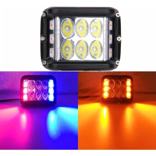 4Inch 60W Work Light Spot Flood Offroad Headlights Strobe Driving Truck Tractor SUV ATV PickUp Car Lighting 12V Auto Accessories
