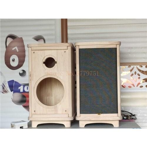5.5 inch Solid Wood Speaker Box Speaker Shell Empty Box Car Subwoofer Tire Cannon Empty Shell Speaker