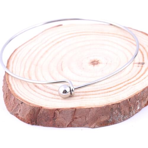 Reidgaller 5pcs stainless steel bracelet findings diy cuff blank bangle acccessories for making bracelets