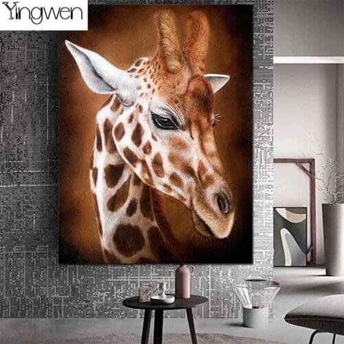 DIY Full 5D Diamond Painting Giraffe New Arrival Diamond Mosaic Wall Art Pictures Stitch Beads Embroidery Home Decor Hobby Gift
