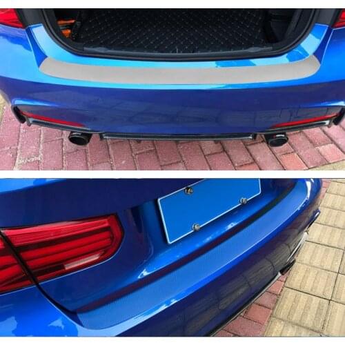 Car Styling Carbon Fiber 3D Stickers For Kia Sportage BMW F10 F30 Accessories Audi A5 VW Polo Citroen C4 Alfa Romeo Trunk Strips