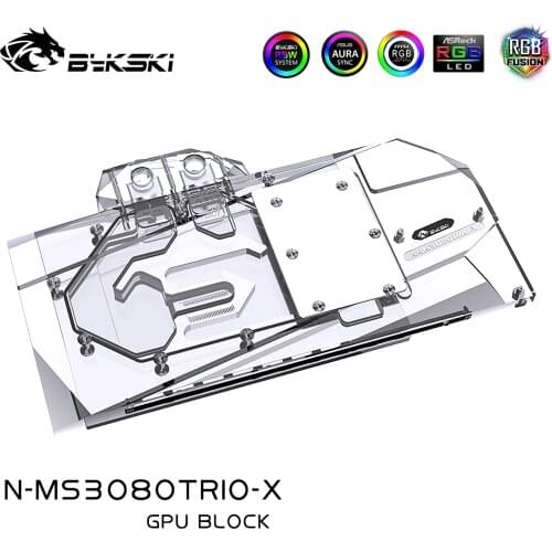 Bykski GPU Block for MSI RTX3080 3090 GAMING X TRIO N-MS3090TRIO-X