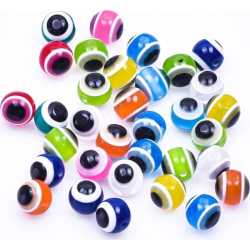 50 pcs/Lot Evil Eye Accessories For Jewelry Making Charms Handmade Materials Multicolor Beads For Bracelets Anklets Necklace DIY