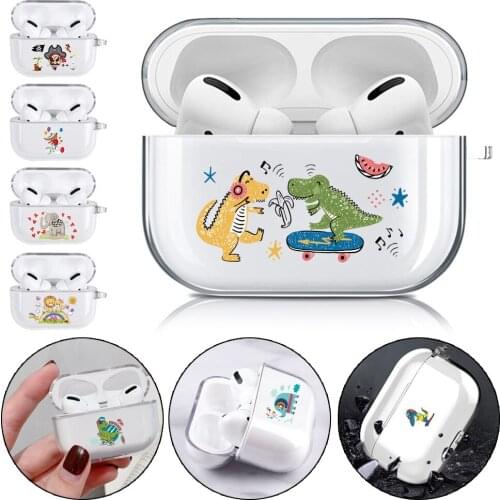 AirPods Case for Apple AirPods Pro Cute Cartoon Protective Cover Dust-proof Earphone Case Soft Silicone Case Accessories