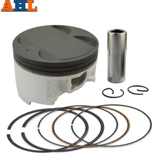 AHL Motorcycle Engine Parts Cylinder Bore Size STD 83mm +100 84mm Piston & Piston Ring Kit For Suzuki SV650 SV 650 2003-2012
