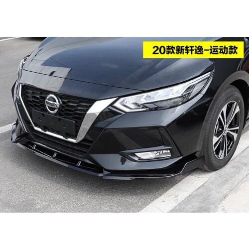 For 2020 New Nissan Sentra SYLPHY front Bumper Diffuser Bumpers Protector Rear Spoiler ABS Material Body kit bumper rear lip