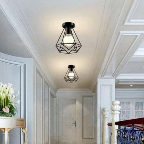 European style diamond retro industrial style household metal ceiling chandelier lampshade Lamp Covers M06 21 Dropshipping