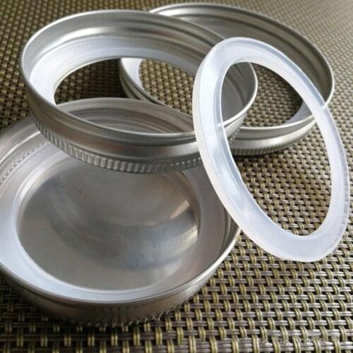 10/20pcs Silicone Leak Proof Sealing Rings Gasket For Mason Jar Lids Reusable Airtight O Rings Elasticity Washer Gasket